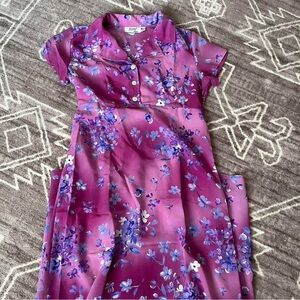 Vintage 90s Floral Maxi Dress